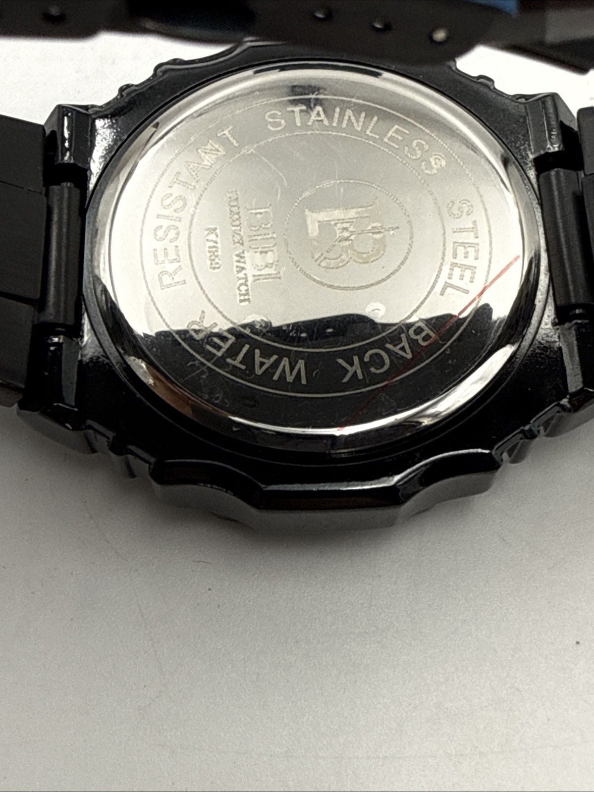 🔥 BIBI MEN’S WATCH B0024 BLACK CASE & BRACELET BLACK DIAL QUARTZ DATE NIB 🔥 8