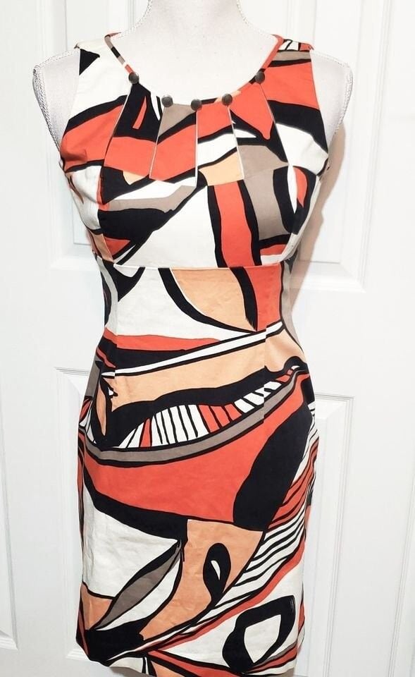 Vintage Funky Retro Vibe Sheath Dress Size 2 2