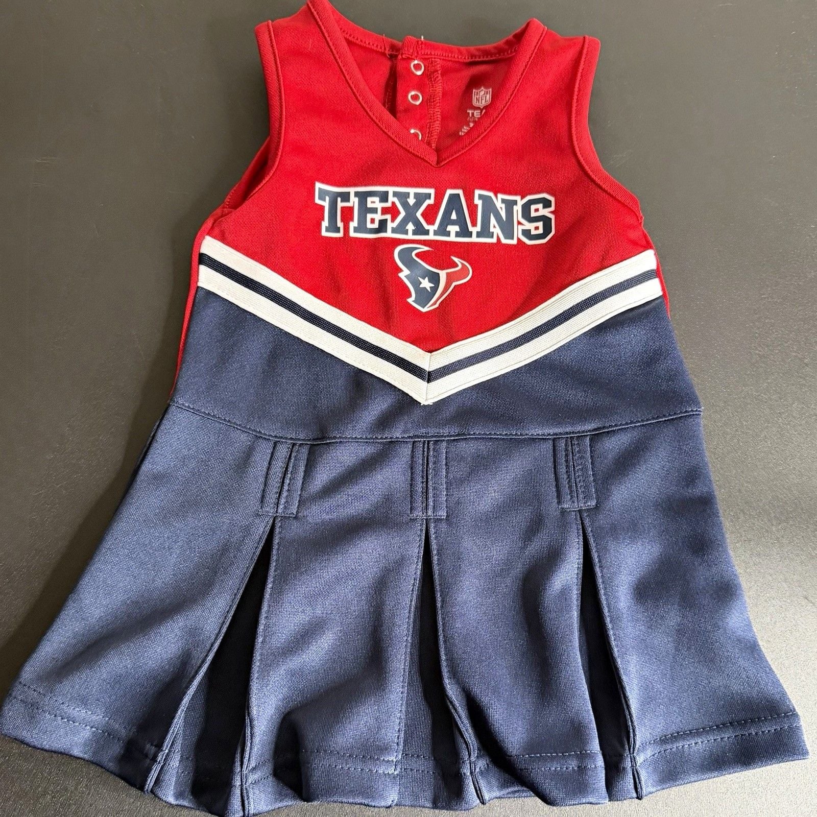 NFL Team Apparel Houston Texans Girls Dress 2T Red Blue White NFL 2