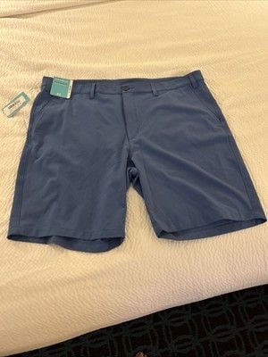 PGA Tour Golf Shorts Men’s 38 Navy Blue Performance Stretch Adjustable NWT 3