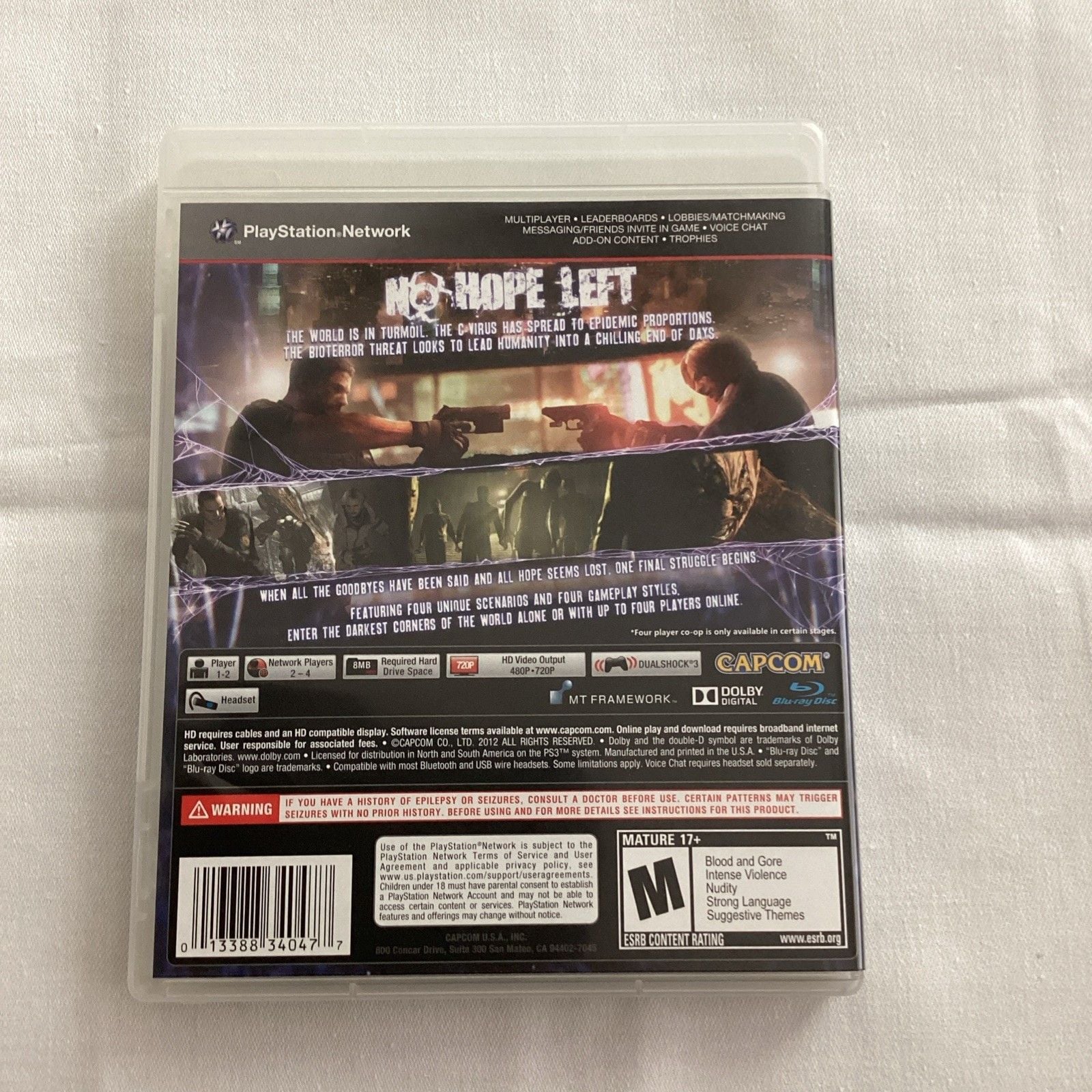 Resident Evil 6 (Sony PlayStation 3, 2012) TESTED/WORKING CIB 2