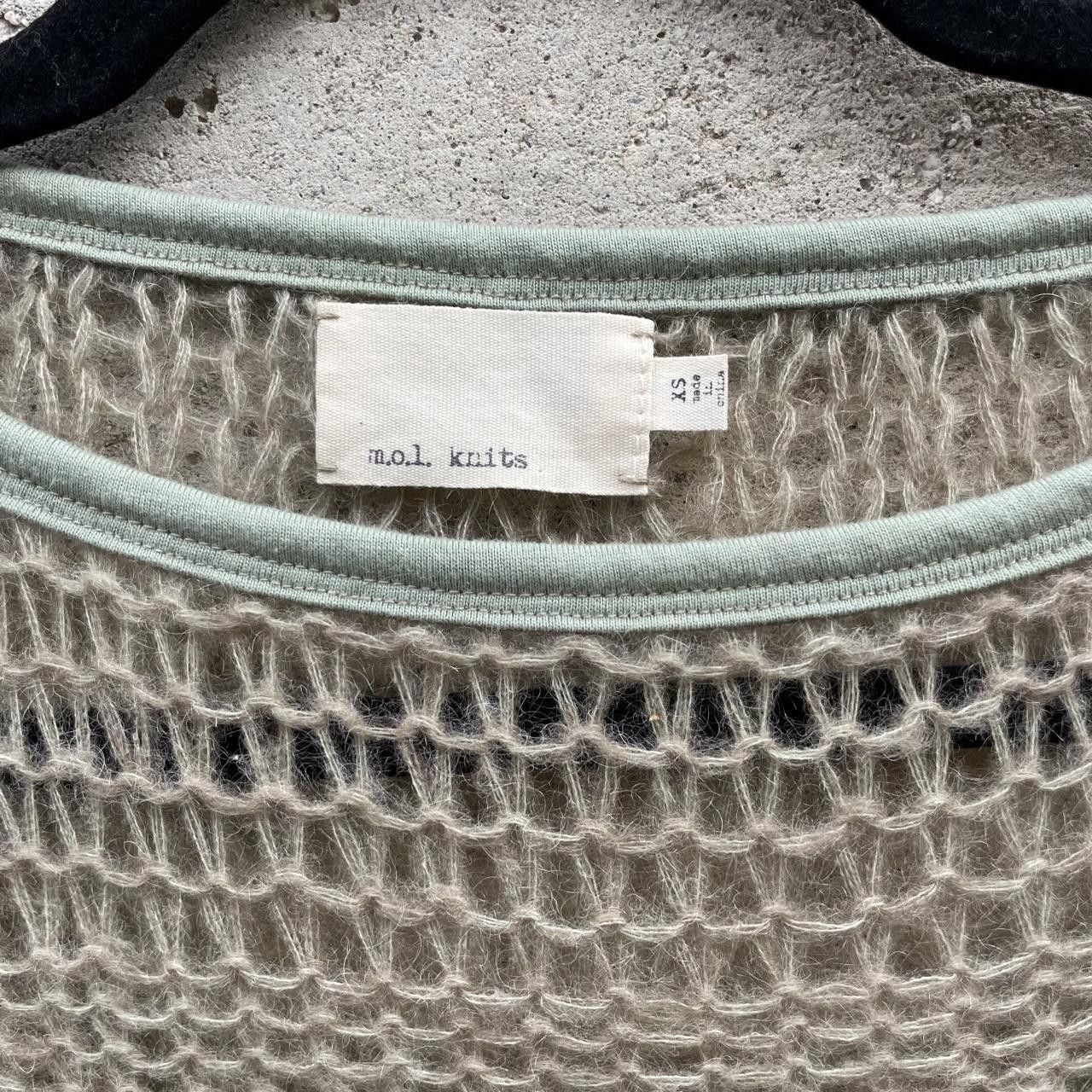avant garde olive green mohair sweater 8