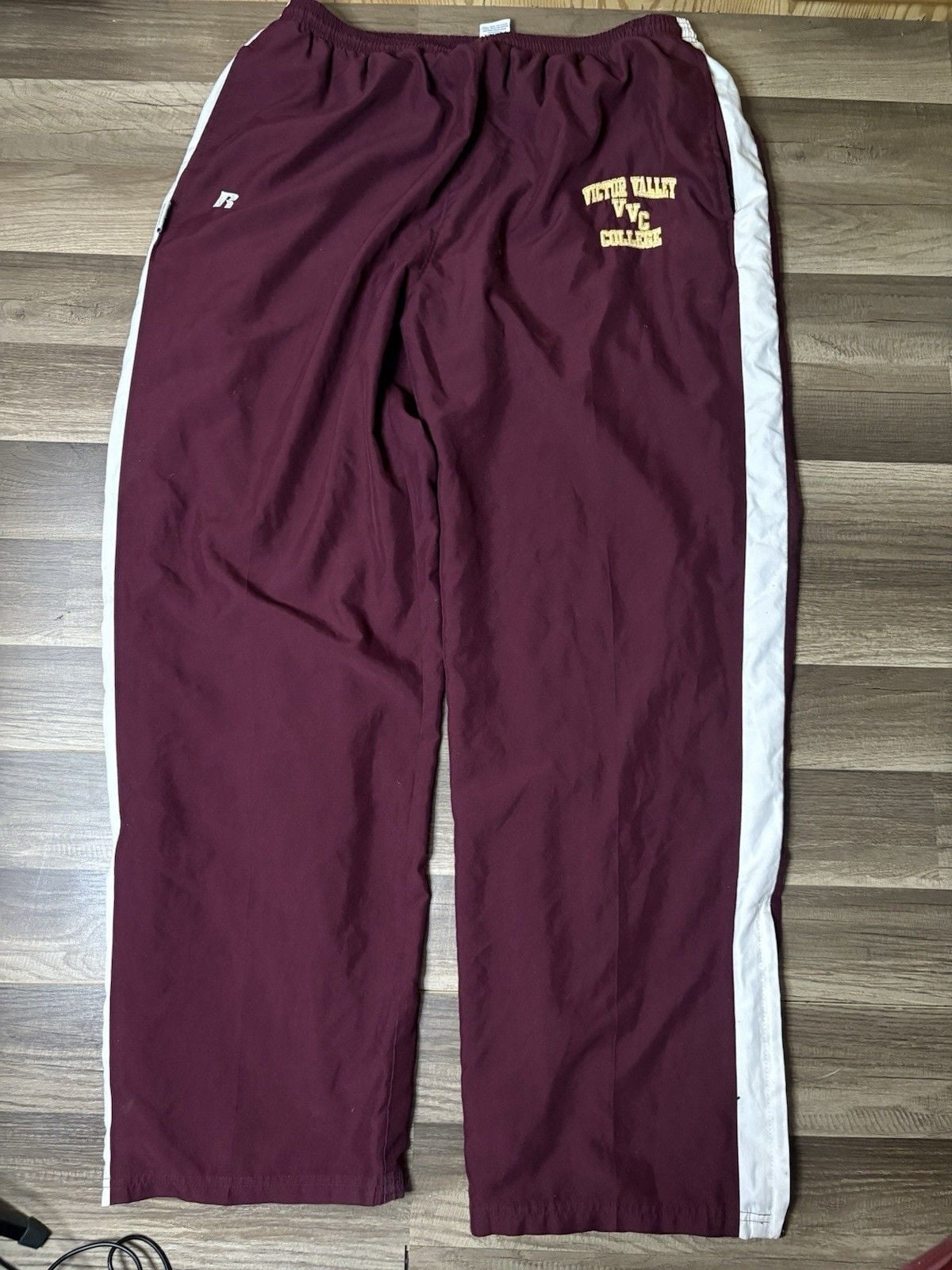 Vintage 90s Russell Athletic Victor Valley College VVC Warmups Pants Size XL 3