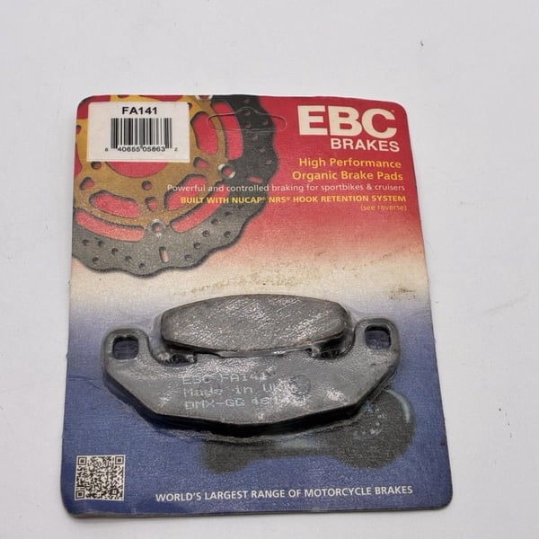 EBC Brakes FA141 Organic Motorcycle Brake Pads Front Rear NEW
