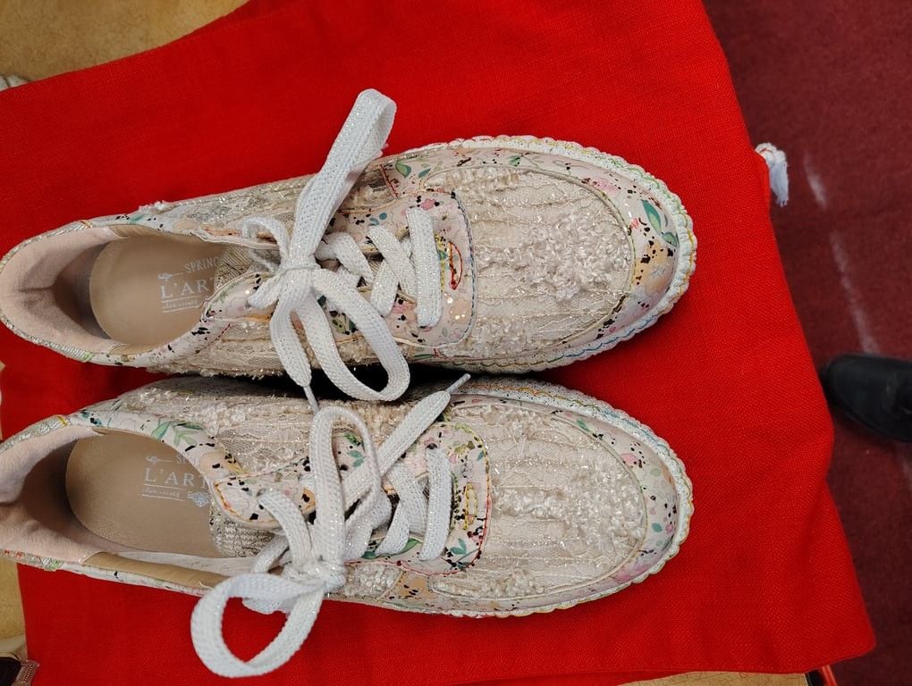 Women's Floral Lace Platform Sneakers 4