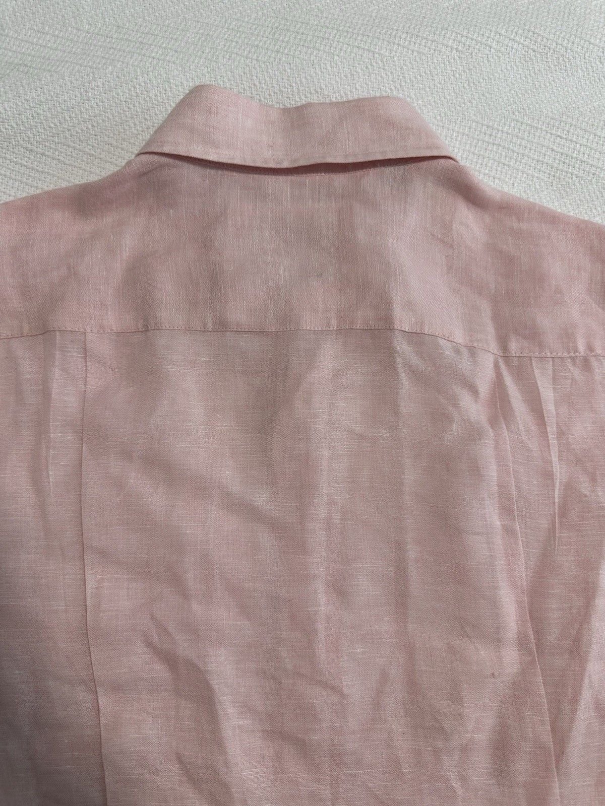 Rodd & Gunn Shirt Mens Pink 100% Linen Short Sleeve Size M 13