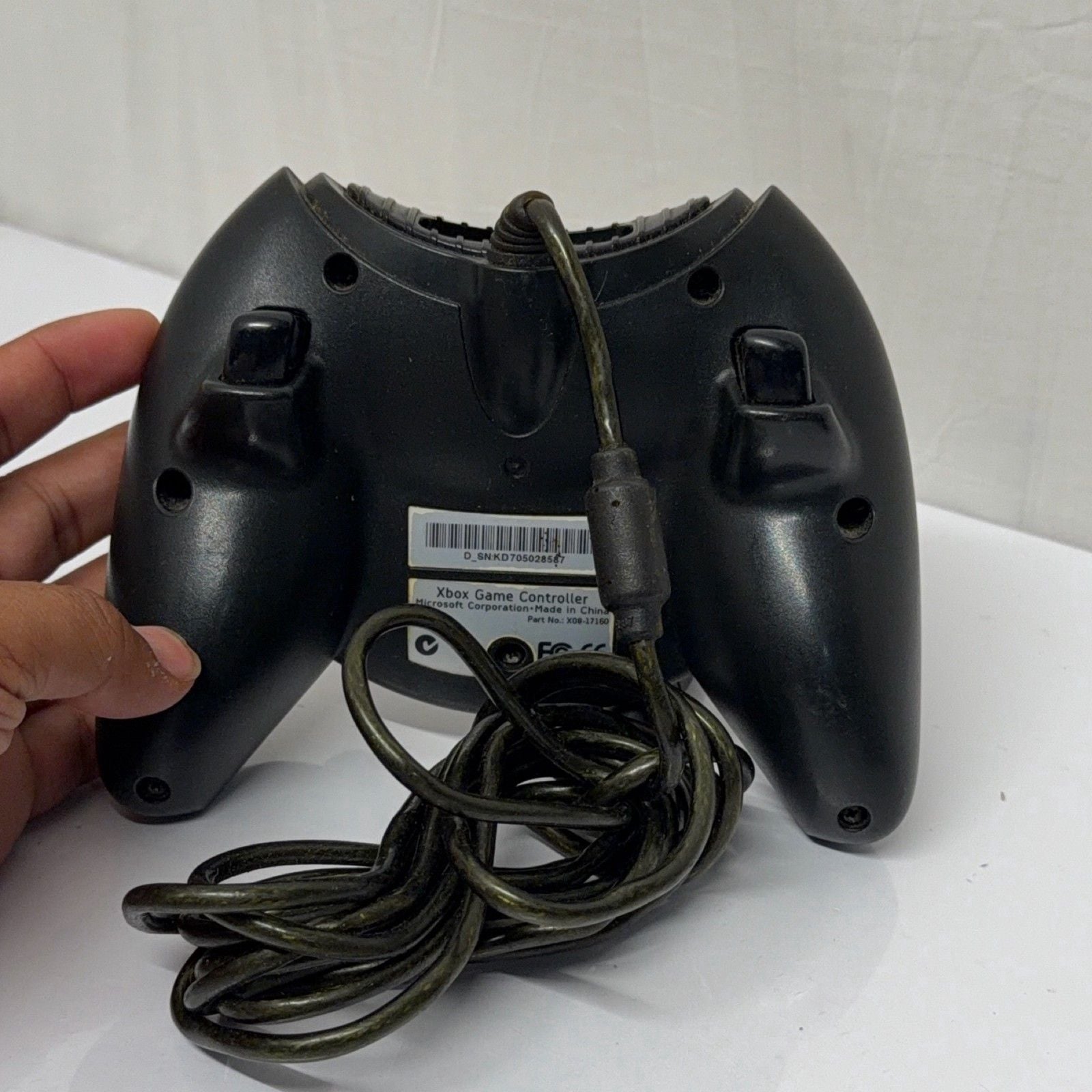 Microsoft Duke Wired Game Controller X08-17160 Original Xbox Black 10ft 6