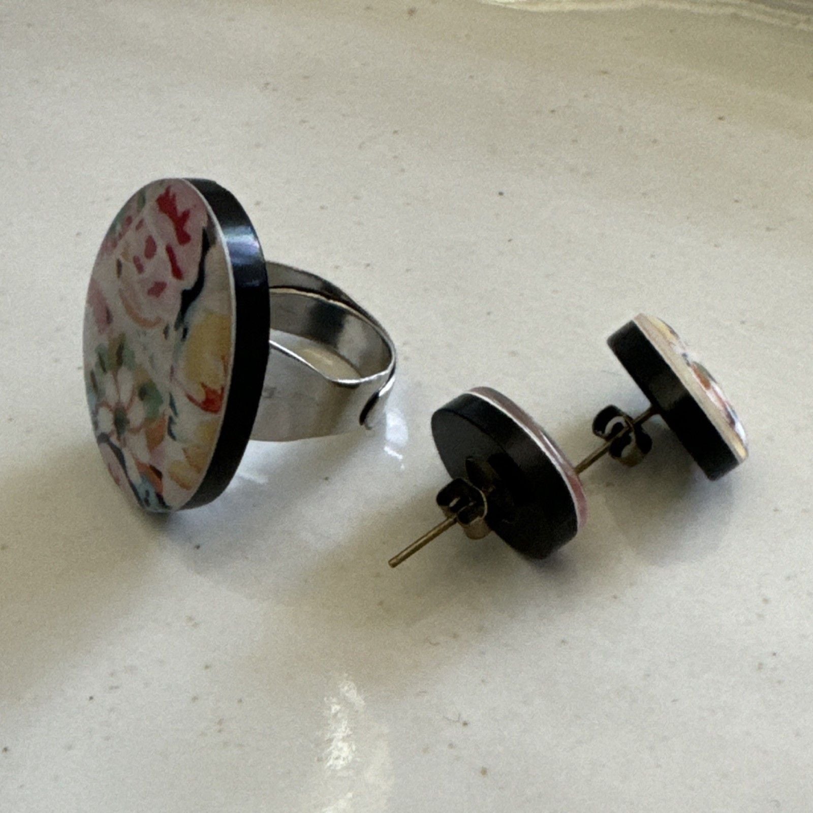 Gaudi Bijoux Spanish Artisan Designed Earrings and Ring Set 2