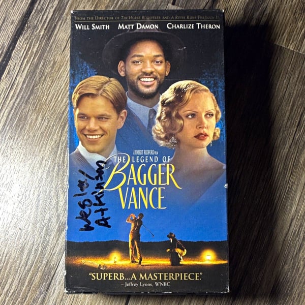 DreamWorks The Legend of Bagger Vance VHS NTSC Full Screen PG-13 2000 Redford