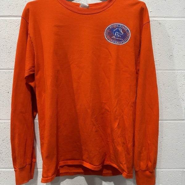 Vintage Boise State Tee Size Medium Orange