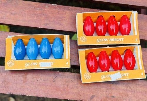 NIB NOS Vintage General Electric Glow Bright C7 Set Of 3 Boxes Christmas Lights 1