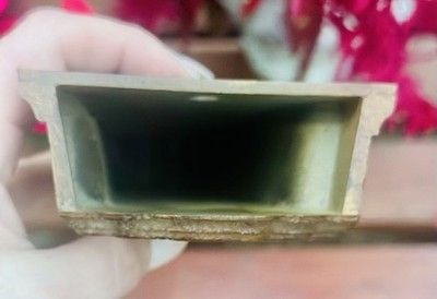 Vintage MCM Homco Faux Wood Wall Pocket For Matchsticks Or Flower Arrangements 3