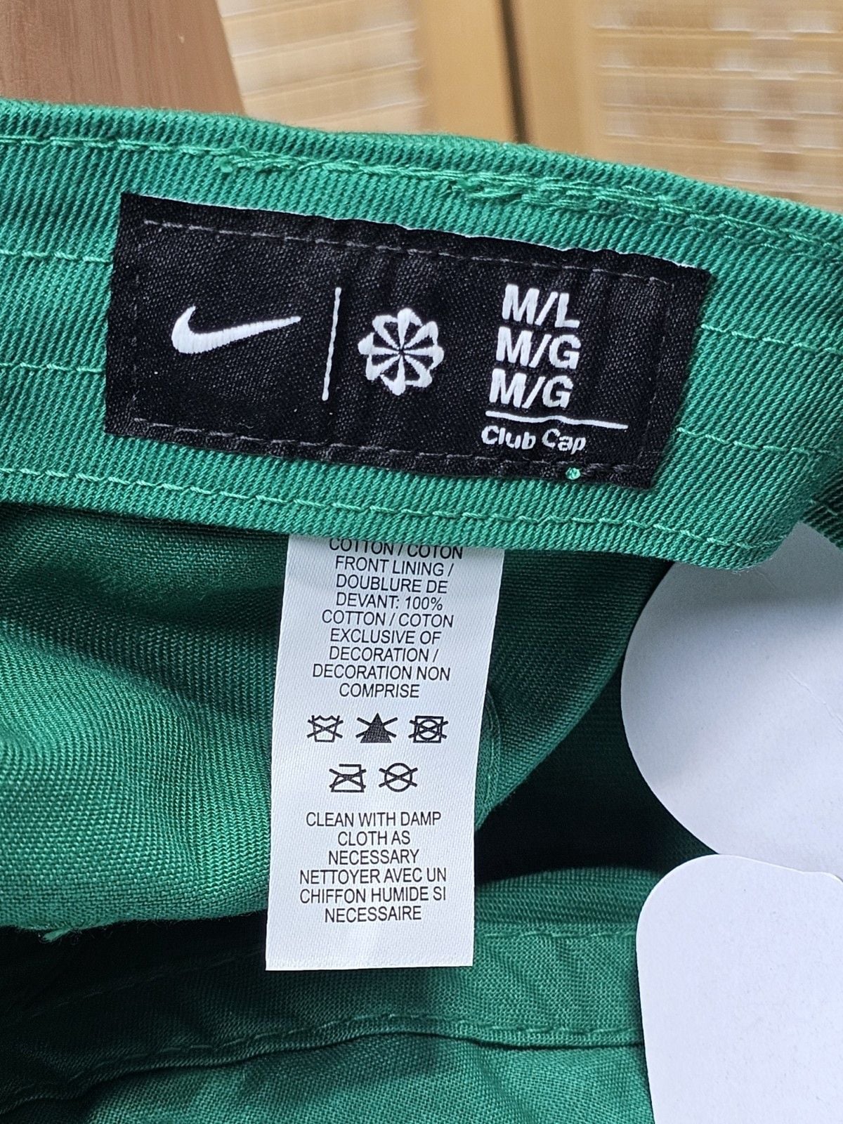 Nike Club Cap Green Adjustable Hat M/L Move to Zero 7