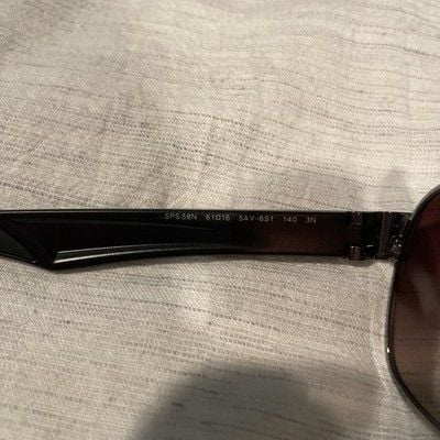 Prada Linea Rossa SPS 58N 5AV-6S1 Aviator Sunglasses Brown Gradient Lens w/ Case 7