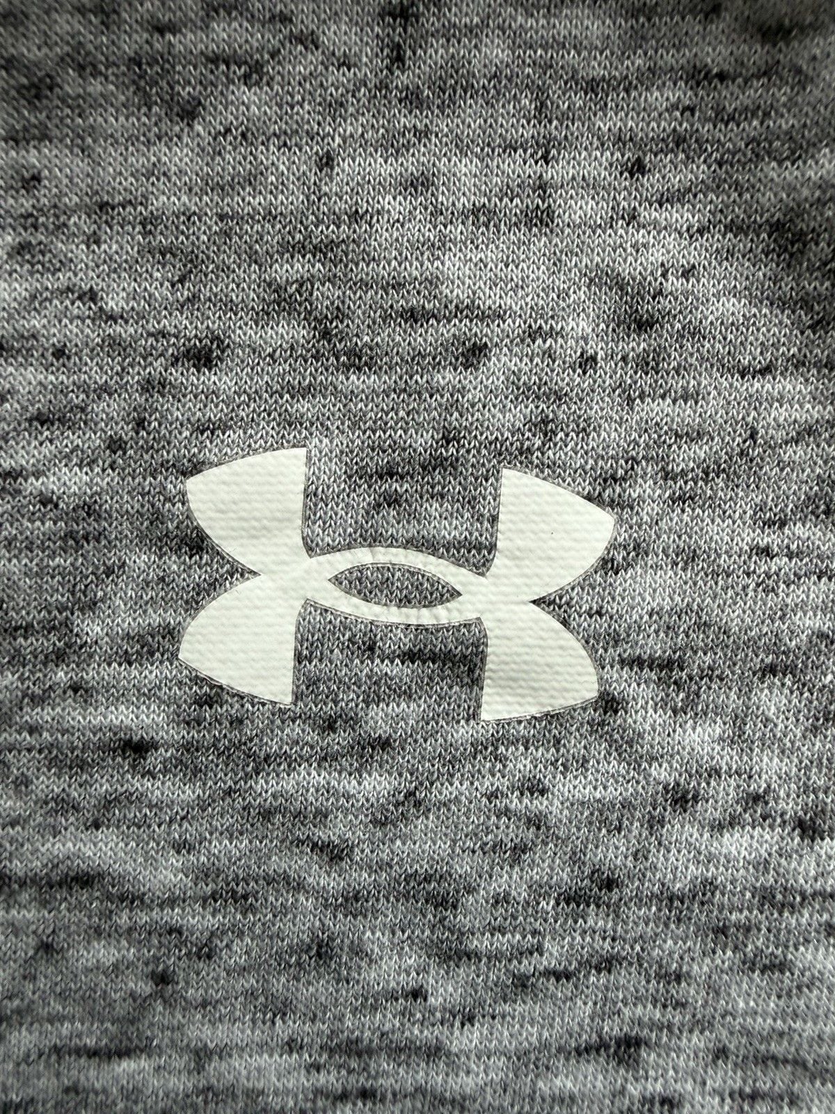 Under Armour Men’s 2XL Gray Knit Cotton/Poly Pullover Hoodie Logo Pockets 5