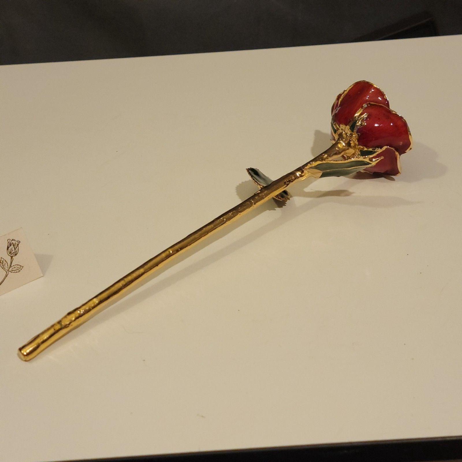 Giovanni 24k Gold Dipped Roses Real Rose Last Forever 11 Inches 4