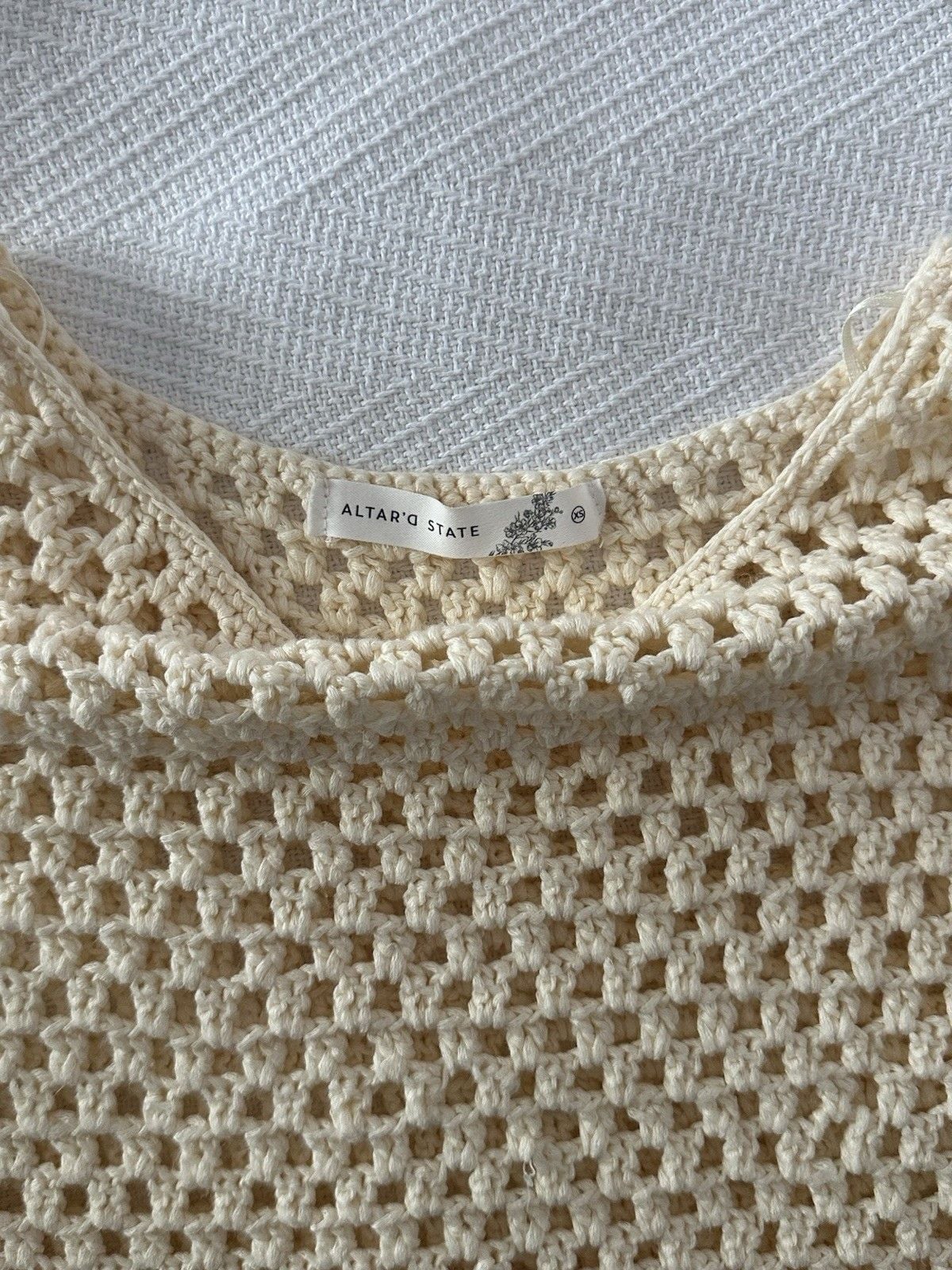Altard State Women's Knit Top Size XS Cream Color 3