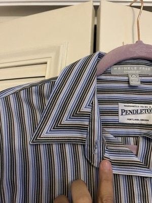 Women’s Pendleton Vintage Striped Button Down Blouse Size 8 4
