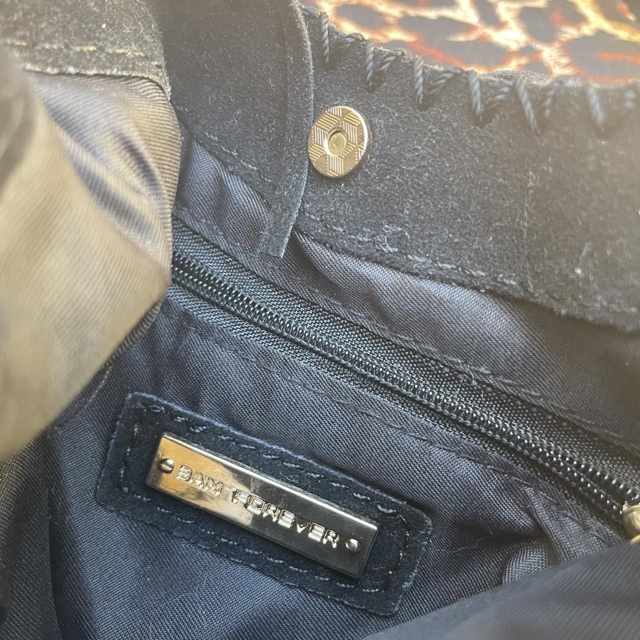 y2k black western fringe purse 7
