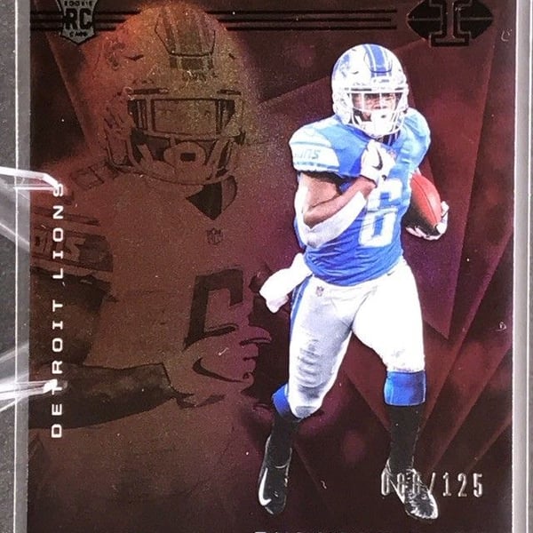 2020 Panini Illusions - Trophy Collection Ruby - D'Andre Swift #12 (RC), 88/125