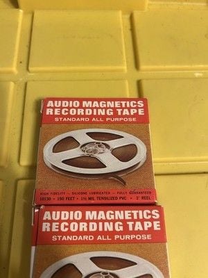 Audio Magnetics Tape Standard All Purpose 150 FT. 1 1'2 mil 3" Reels 3 Boxes 2