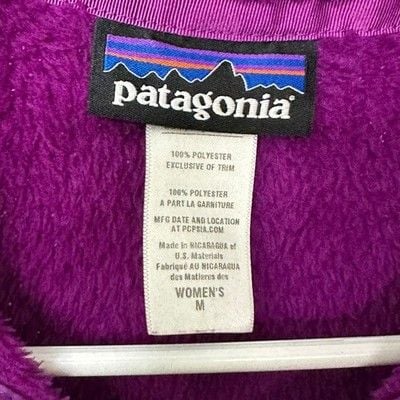 Patagonia Re-Tool Snap-T Magenta Purple Fleece Pullover Jacket Women's Small 3