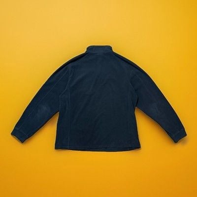 LL Bean 1/4 Zip Fleece Sweater Mens Size Medium Black Long Sleeve Mock Neck 3