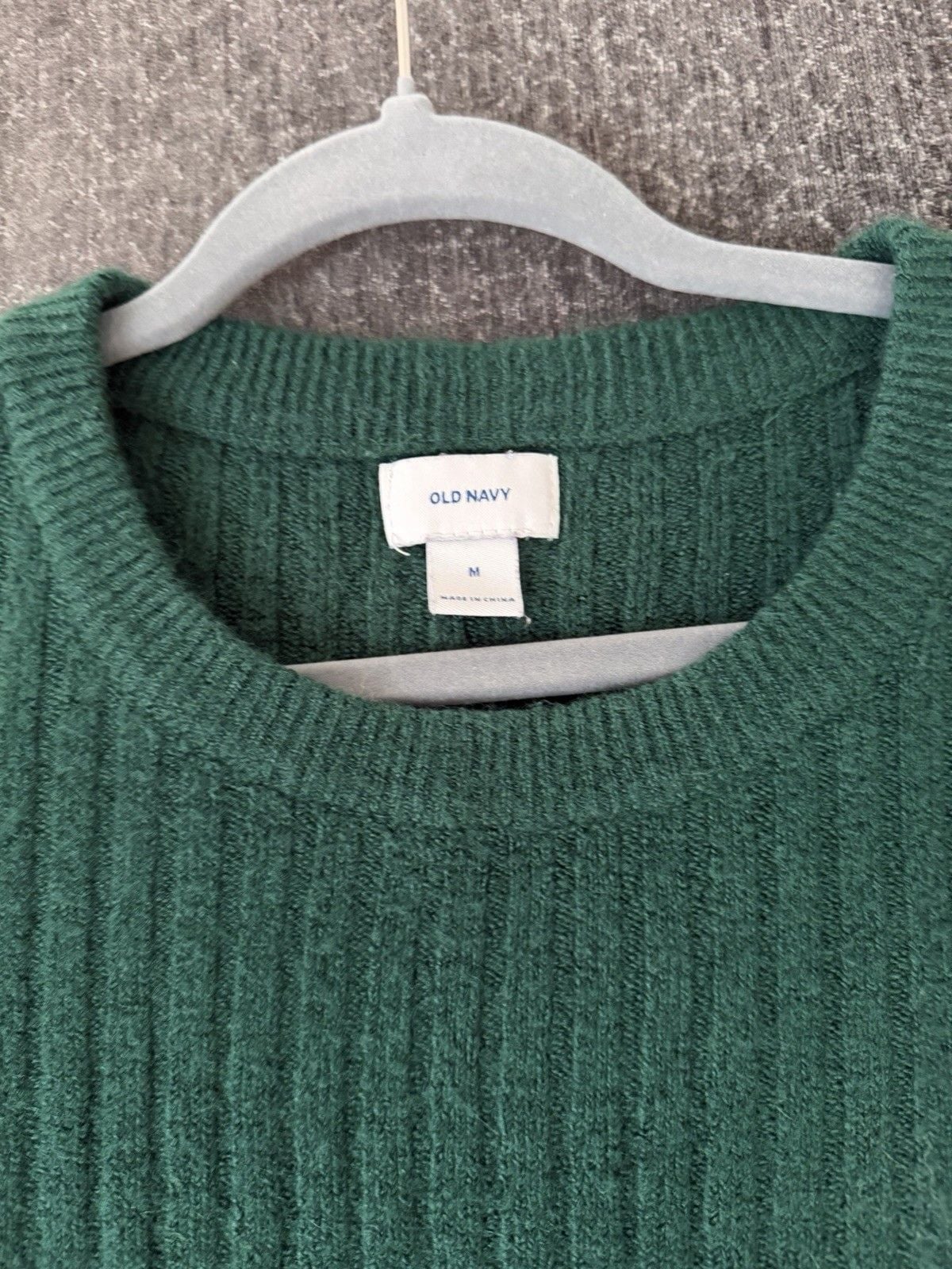 Old Navy Green Ribbed Knit Pullover Sweater Women's 9