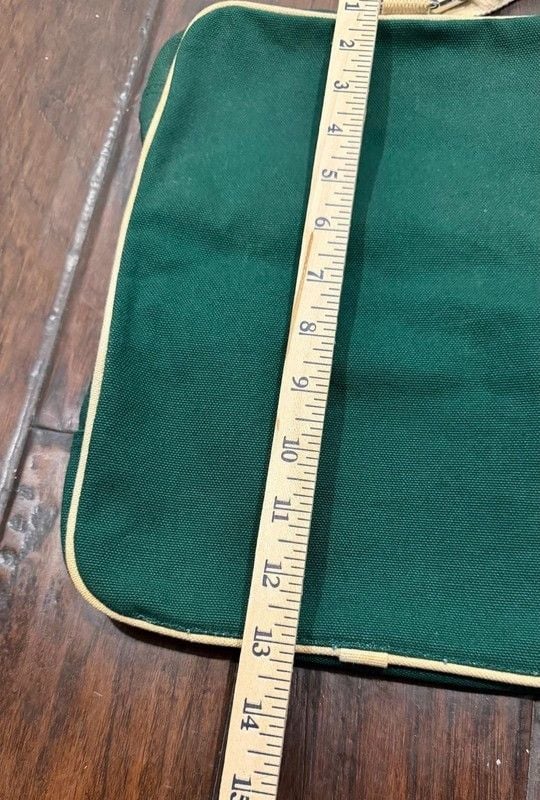 Vintage Hermès Eau de Cologne Green Canvas Promotional Toiletry Travel Pouch 10