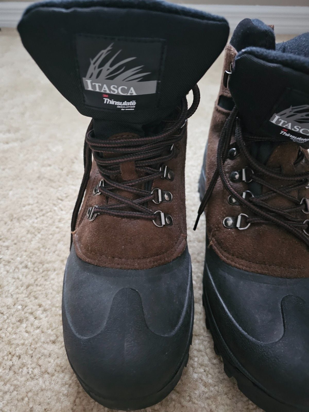 Itasca Men's Brown Hiking Boots Size 10 Lace Up Lug Sole 642070 NWT 3