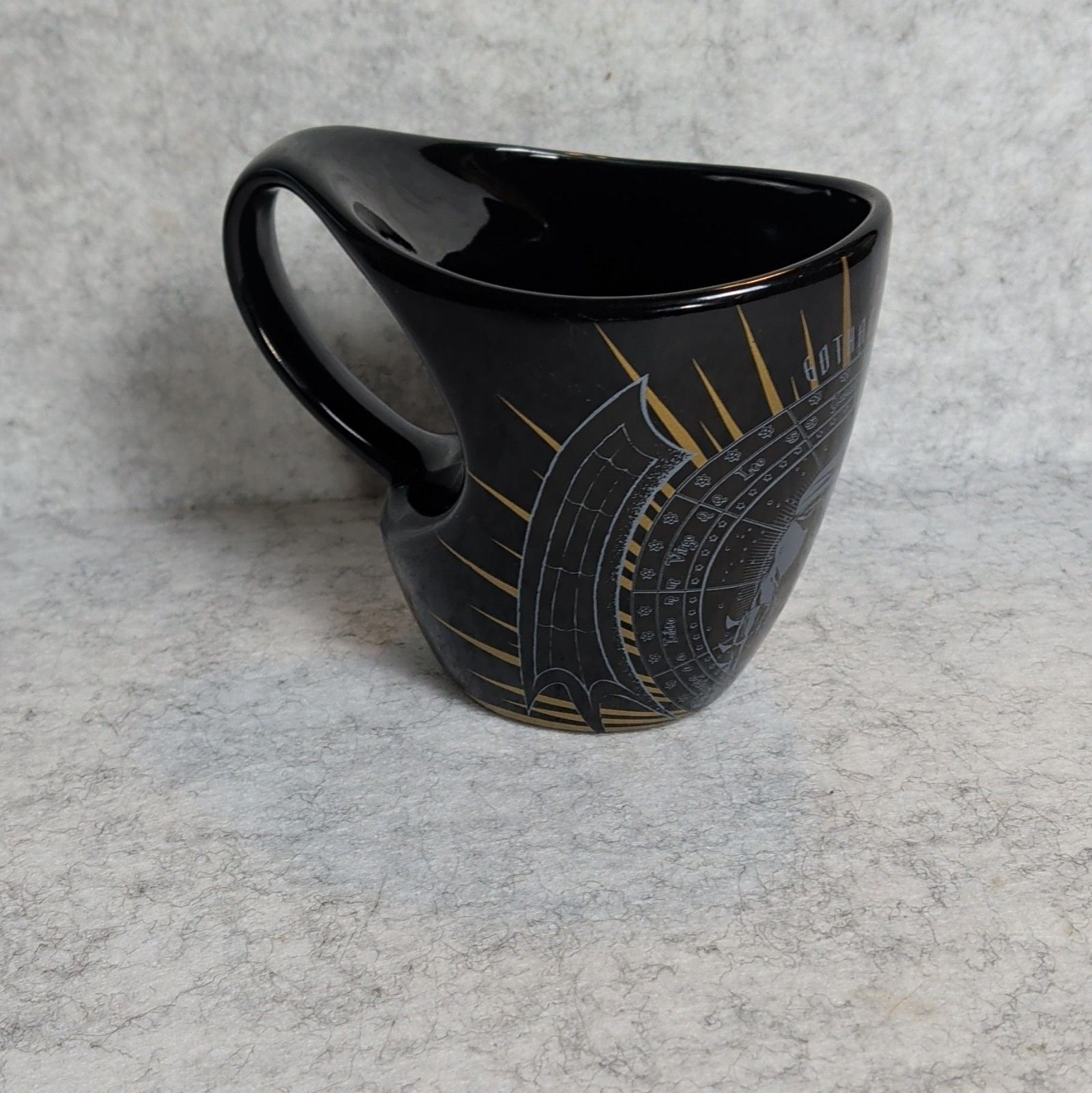 Six Flags Batman Gotham Guardian Mug 2015 DC Comics Ceramic Coffee Cup 3D Oval 2
