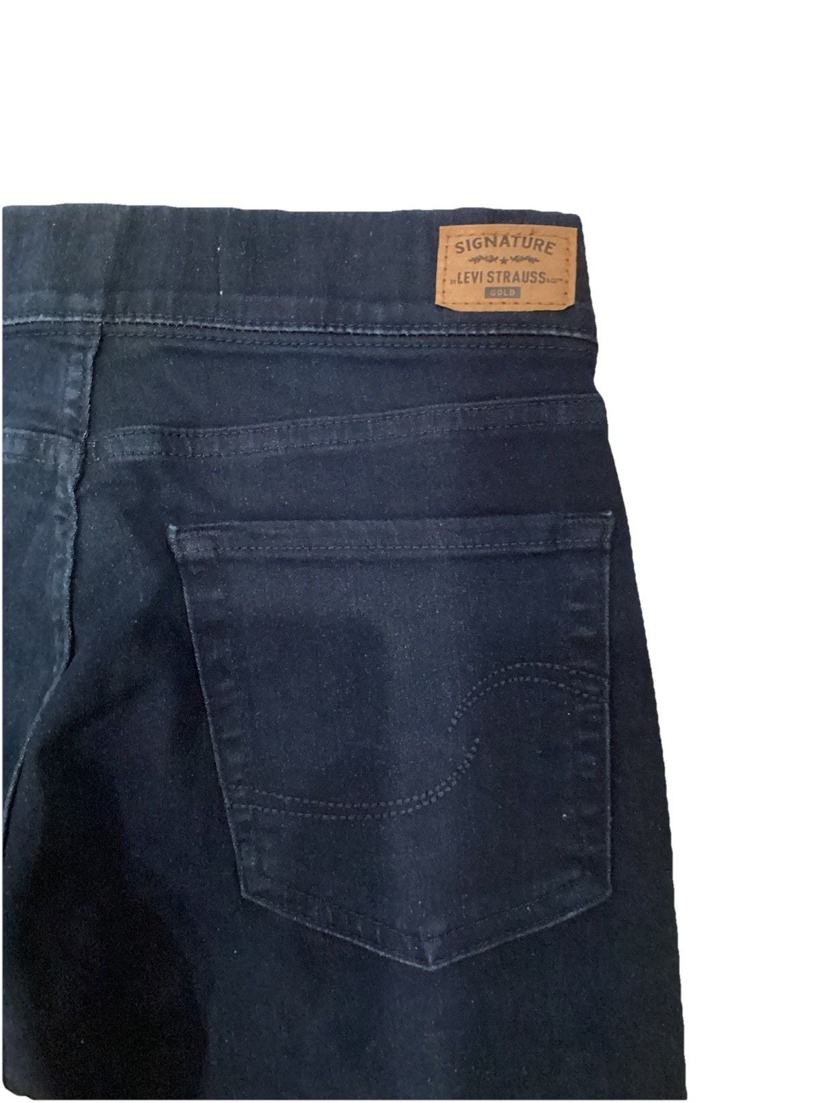 Signature by Levi Strauss Womens High Rise Pull On Jegging Stretch Blue 27x30 9