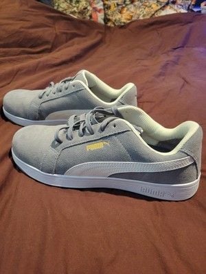 Puma Slipping Oil Resistant Steel Toed Shoes Gray 3