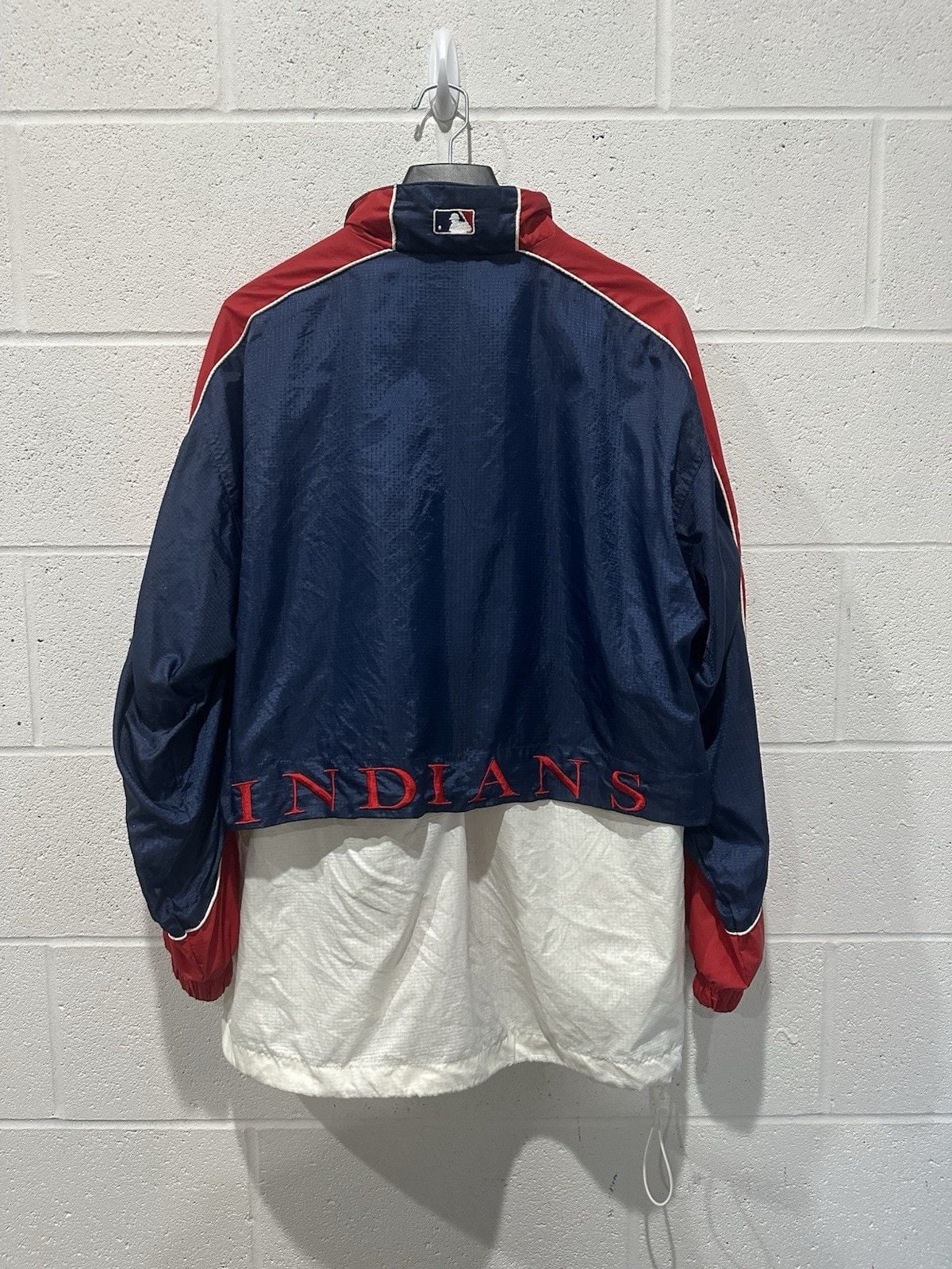 Vintage 1990s Cleveland Indians Starter Mens M Windbreaker Jacket Chief Wahoo 3