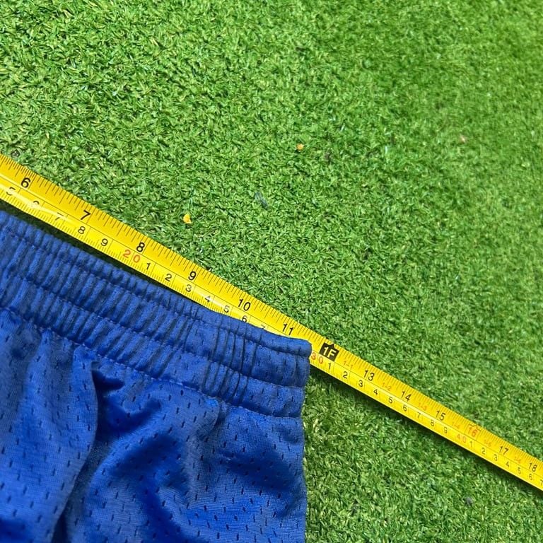Vintage champion Men's Blue Mesh Athletic Shorts fits like medium 4