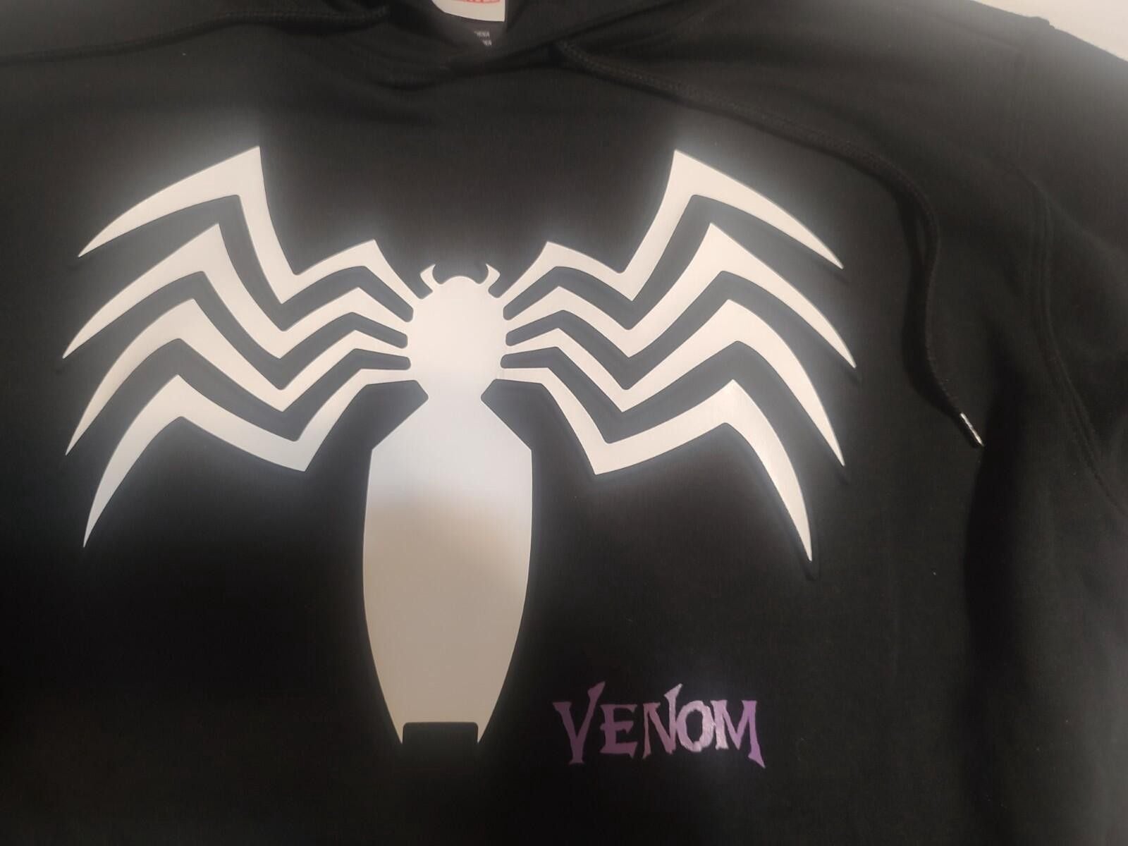 Marvel Venom Men's Black Graphic Hoodie Size XL NEW Free Shipping 6