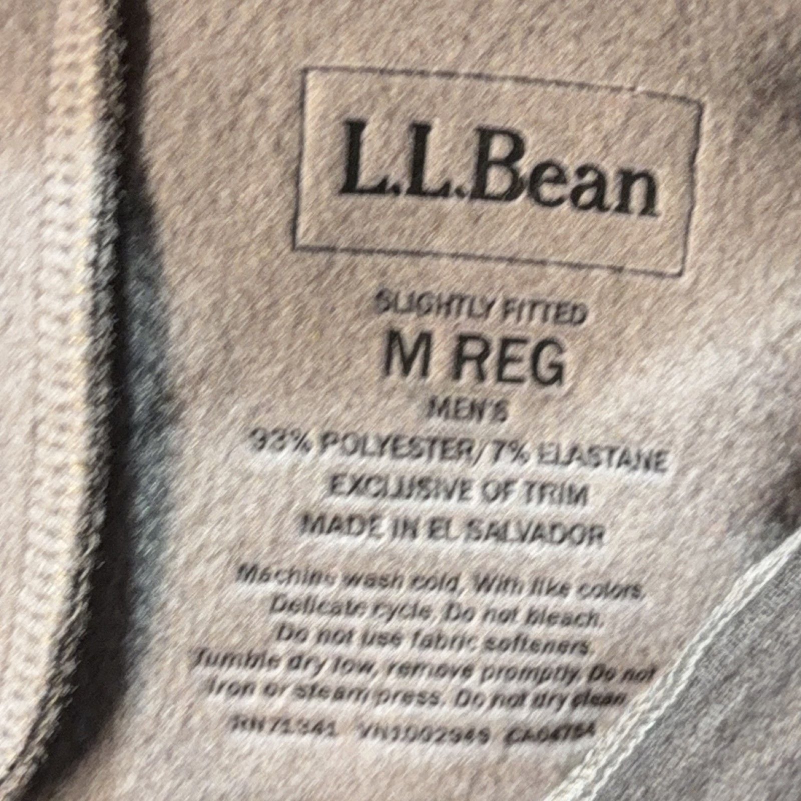 L.L.Bean Men's M Pullover Sweater Mock Neck Long Sleeve Knit Pockets Solid M Reg 3