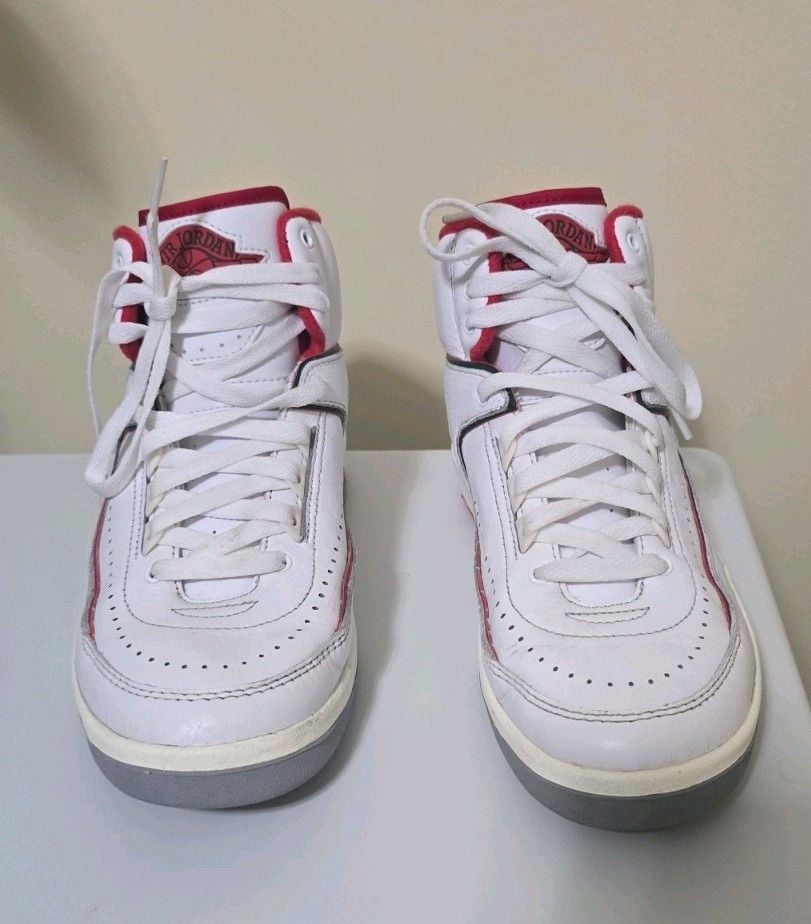 Air Jordan 2 Retro Origins Shoes Youth Size 6Y Womens Size 7.5 Athletic Sneaker 3