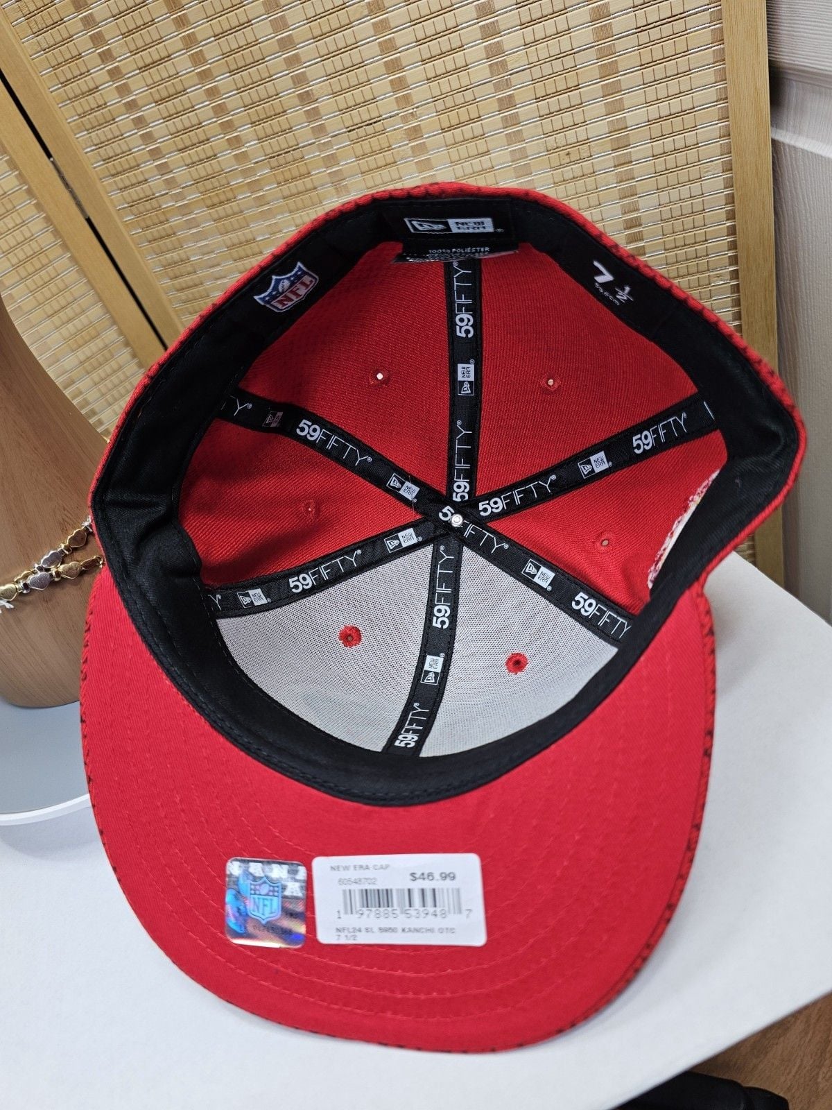 Title New Era Kansas City Chiefs 2024 Sideline 59FIFTY Fitted Hat Red Size 7 1/2 7