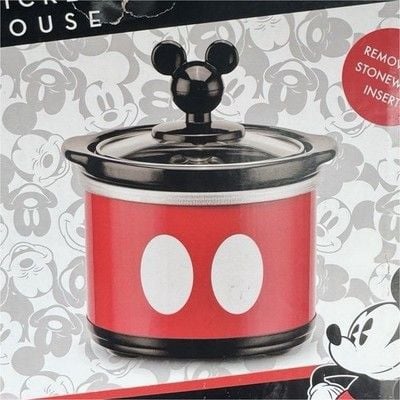Disney Mickey Mouse Slow Cooker 0.65qt Removable Stoneware Insert 1