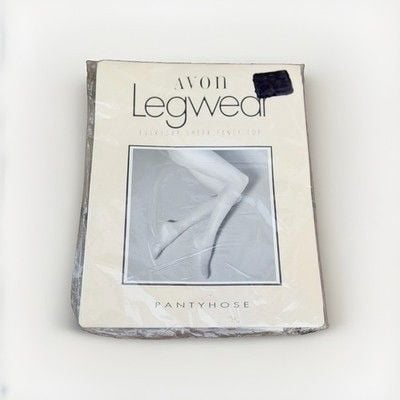 Vintage 1983 Deadstock Avon Legwear Everyday Sheer Pantyhose Ivory Size B USA 1