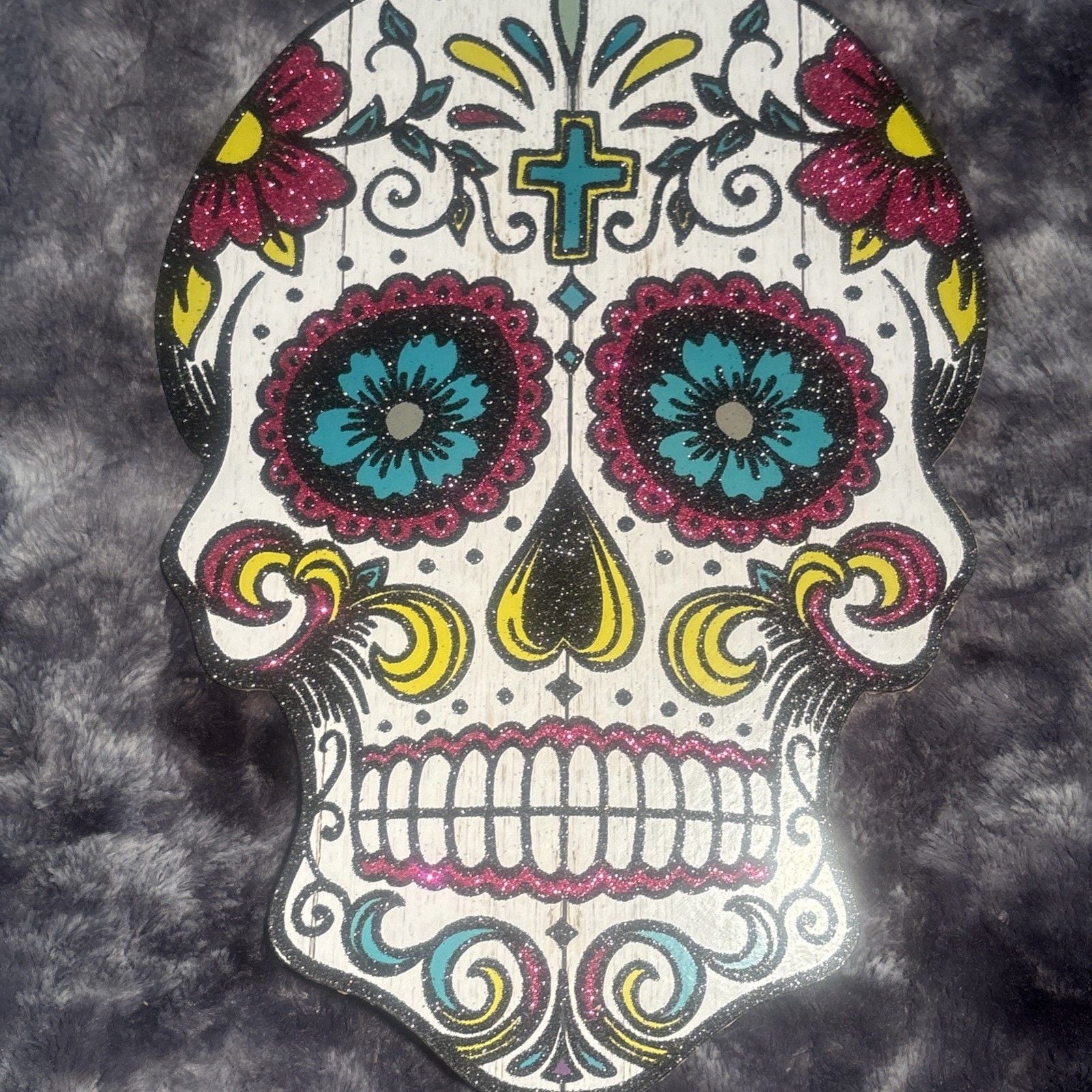 Day of the Dead Sugar Skull Wall Hanging Decor Lot 3 Dia de los MuertosHalloween 5