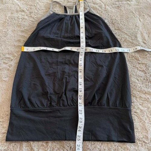 Lululemon Black Racerback Athletic Tank Top built in Bra Gym Outdoor Gorpcore Size S 4