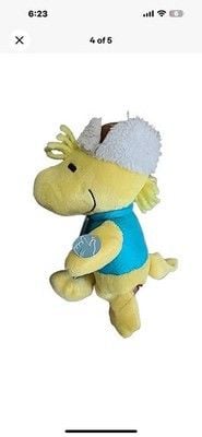 NWT NOS Peanuts Holiday Musical Woodstock Plush Doll 10" Plays Linus & Lucy Soft 3