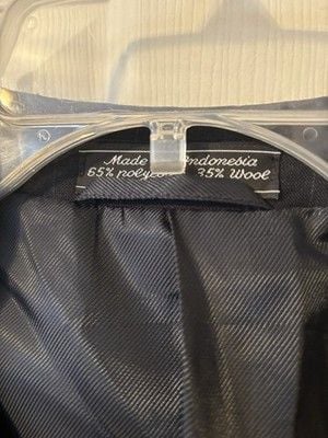 Bert Pulitzer Blazer Mens 44L Black Pinstripe Suit Jacket NWT Classic 2 Button 4