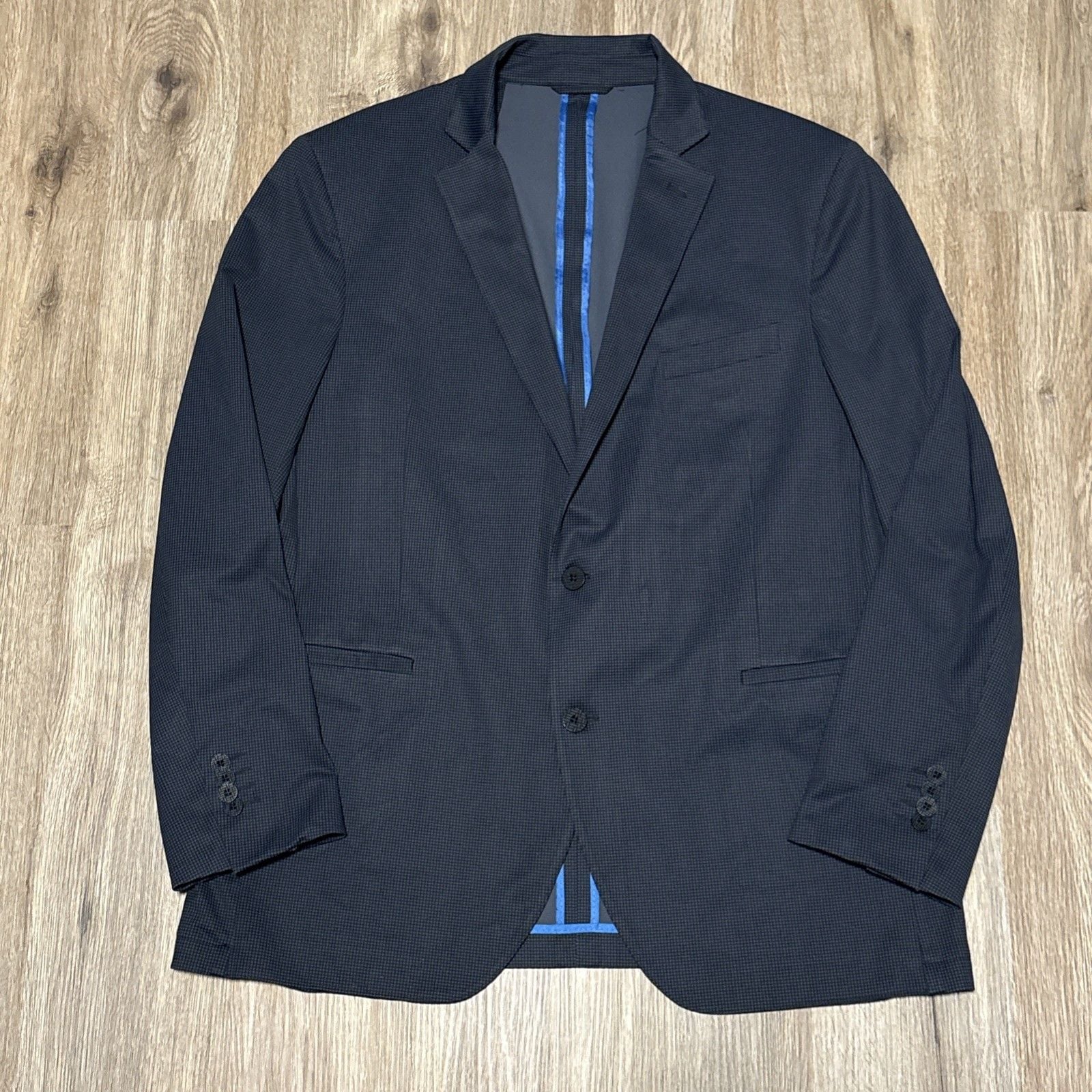 Twillory Performance Blazer Men Gray 4-Way Stretch Cooling Tech Travel Fall 46L 2