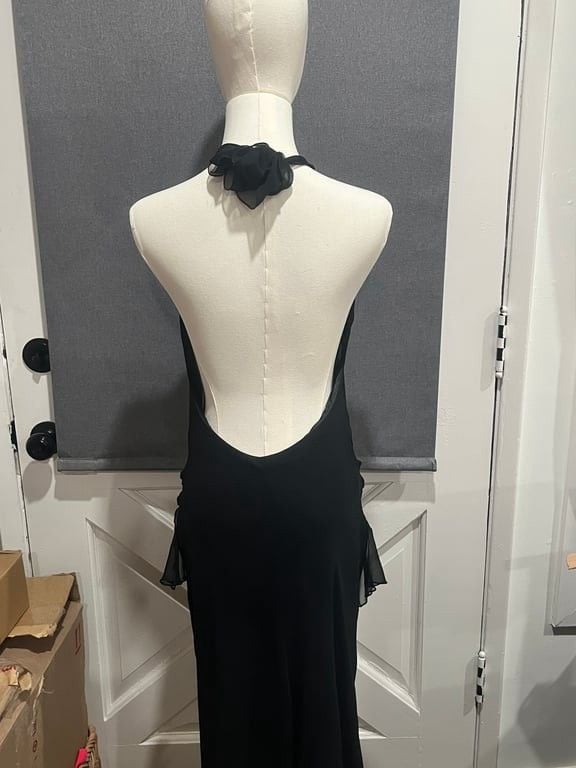 Black Halter Dress - Size Small 5