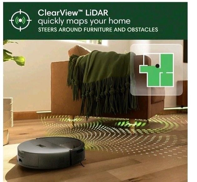 iRobot Roomba 205 DustCompactor Robot Vacuum LiDAR Bagless Self Compact White 10