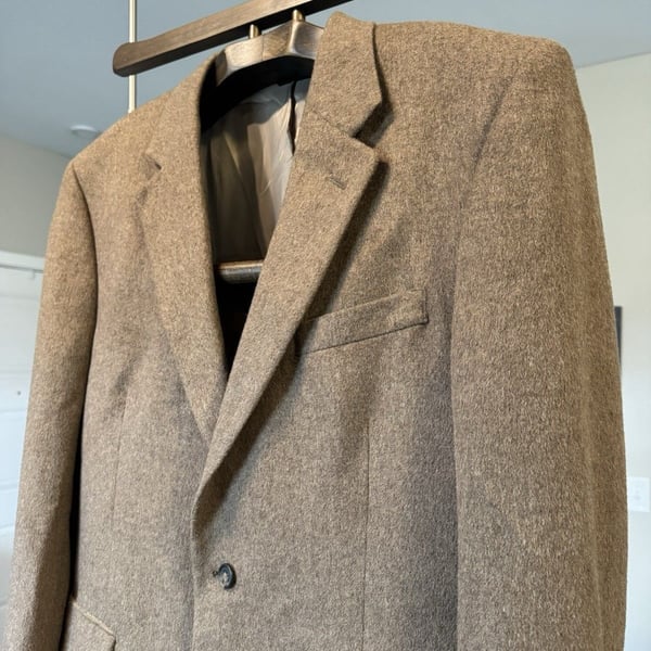 Jos A Bank Mens 100% Camel Hair Sport Coat Blazer Jacket 44L Casual Night Attire