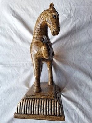 Rare Tang Dynasty War Horse Ceramic Sculpture 7